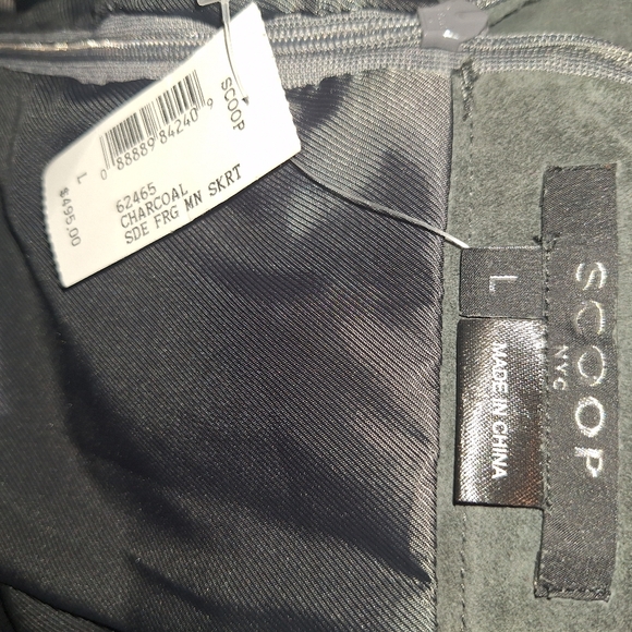 Scoop Suede Fringe Skirt - Picture 3 of 5